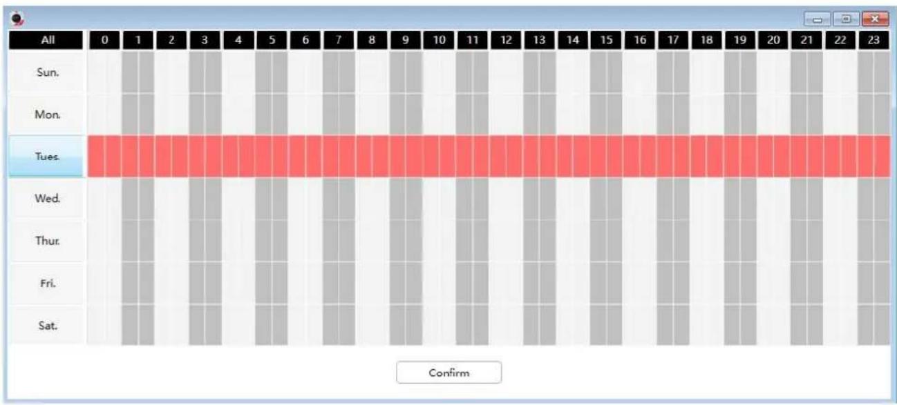 FOSCAM SD2X - Alarm Schedule - 2