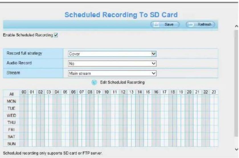 FOSCAM SD2X - Schedule Recording - 6