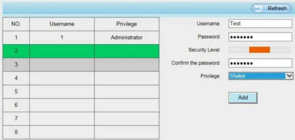 FOSCAM SD2X - How to add account? - 1