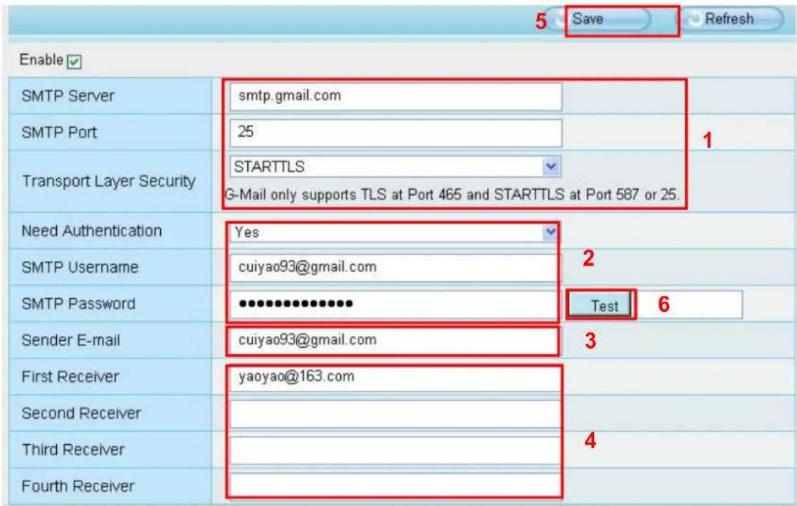 FOSCAM SD2X - Mail Settings - 1