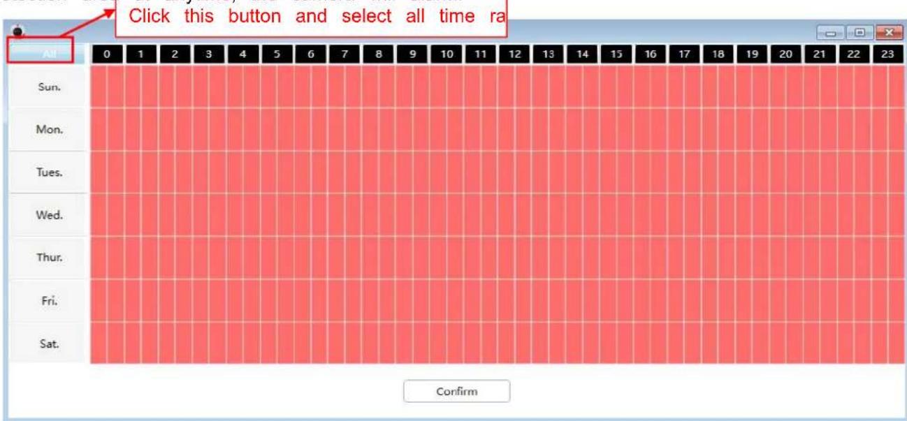 FOSCAM SD2X - Alarm Schedule - 1