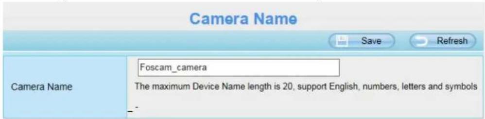 FOSCAM SD2X - Camera Name - 1
