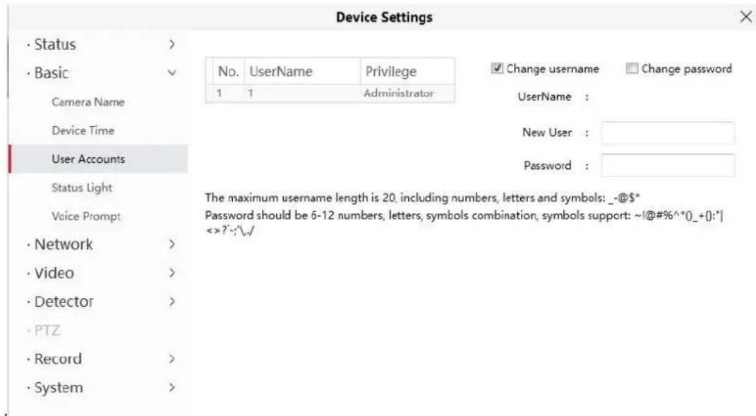 FOSCAM SD2X - How to change the username? - 1