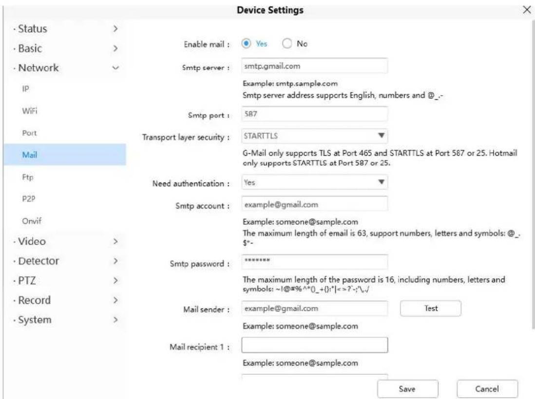 FOSCAM SD2X - How to setup alarm Emails - 1