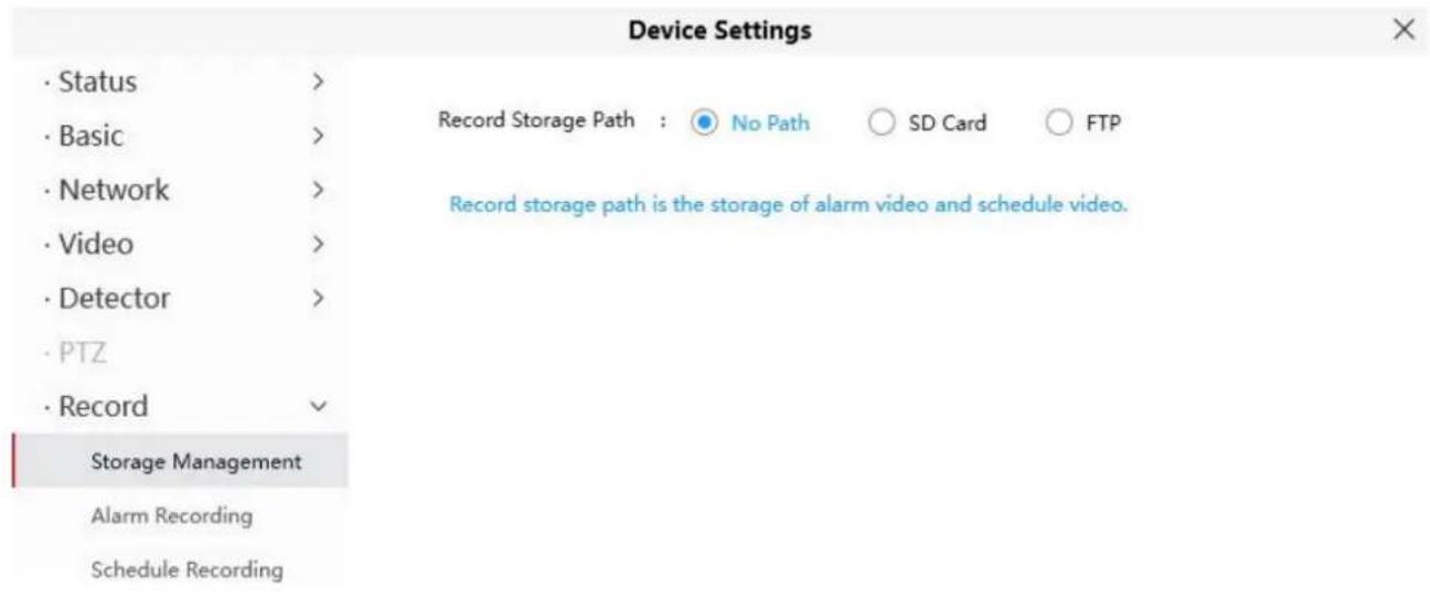 FOSCAM SD2X - Storage Management - 1