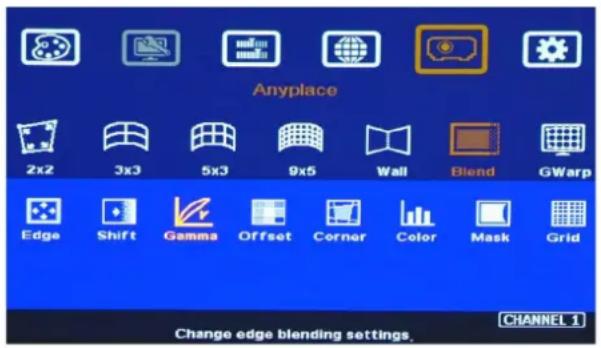 GeoBox M801 - [Gamma]: Color correction in edge blending area - 1