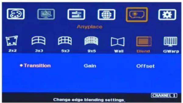 GeoBox M801 - [Gamma]: Color correction in edge blending area - 2