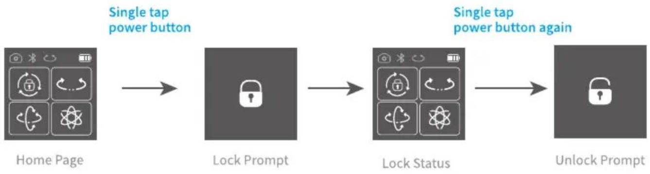 FeiyuTech AK2000S - Lock/unlock screen - 1