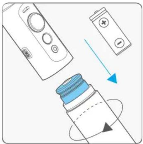 FeiyuTech G5 - Install the battery - 1