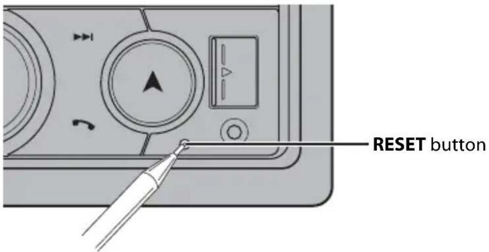 PIONEER FH-S725BT - Resetting the microprocessor - 1