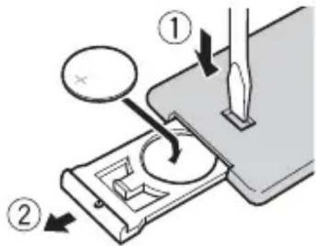 PIONEER FH-S725BT - Preparing the remote control - 2
