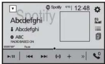 Spotify 4/10 | 12:48 Abcdefghi Abcdefghi ABC RADIO BASED ON 9:55'99" Time ▶/II | ↔ ↔ | (·) + + | 0