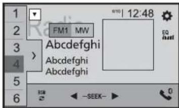 1 2 3 4 5 6 FM1 MW Abcdefghi Abcdefghi Abcdefghi N°10 | 12:48 EQ load RUB SEEK- 0