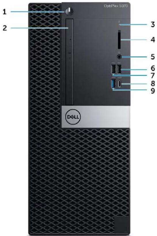 DELL OptiPlex 5070 SFF - Front view - 1