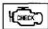 Honda Civic Coupe (1998) - Parking Brake and Brake System Indicator - 1