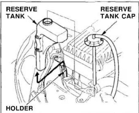 Honda Civic Coupe (1998) - Cooling System - 1