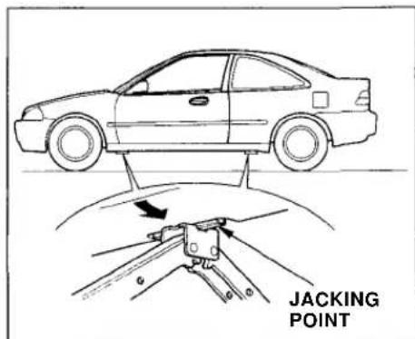 Honda Civic Coupe (1998) - Changing a Flat Tire - 3