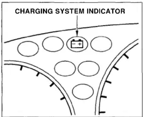 Honda Civic Coupe (1998) - Charging System Indicator - 1