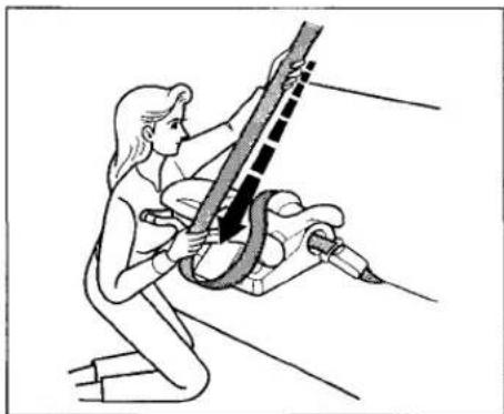Honda Civic Coupe (1998) - Installing an Infant Seat With a Lap/Shoulder Belt - 2