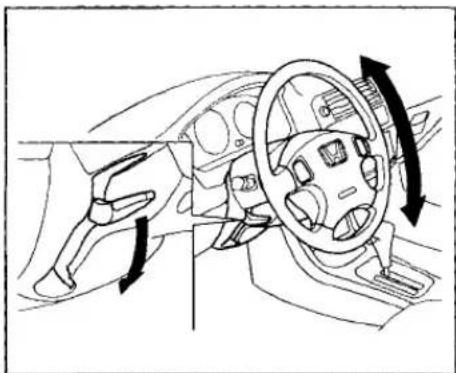 Honda Civic Coupe (1998) - Steering Wheel Adjustment - 1