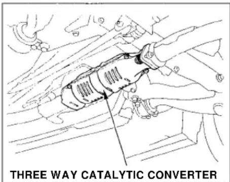 Honda Civic Coupe (1998) - Three Way Catalytic Converter - 1