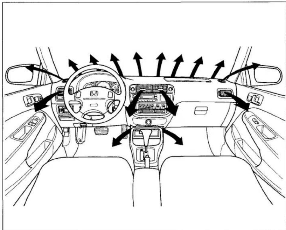 Honda Civic Coupe (1998) - Mode Buttons - 1
