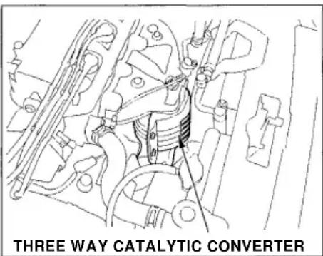 Honda Civic Coupe (1998) - Three Way Catalytic Converter - 2