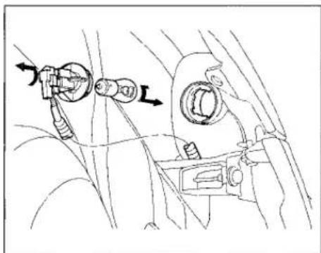 Honda Civic Coupe (1998) - Replacing the Front Side Marker/ Turn Signal and Parking Light Bulb - 2