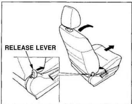 Honda Civic Coupe (1998) - Seat Adjustments - 3
