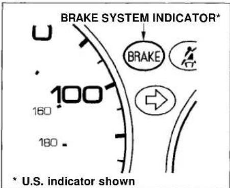 Honda Civic Coupe (1998) - Brake System Indicator - 1