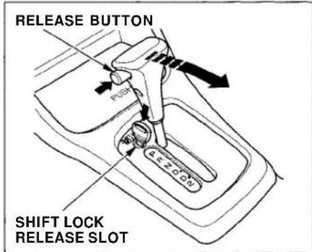 Honda Civic Coupe (1998) - Shift Lock Release - 1