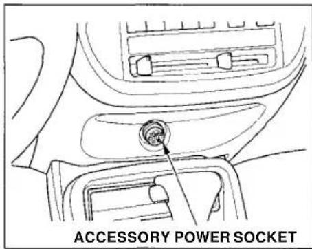 Honda Civic Coupe (1998) - Accessory Power Socket, Ashtrays - 1