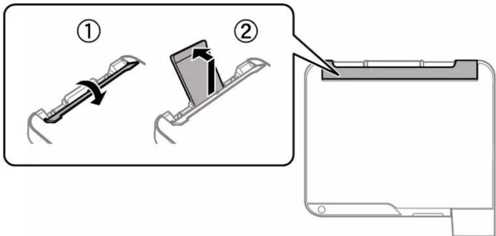 EPSON EcoTank L3111 - Vkládání papíru do Zadní podávání papíru - 1