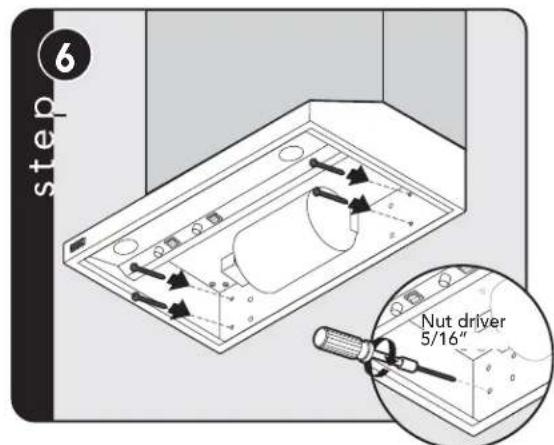 step 6 Nut driver 5/16"