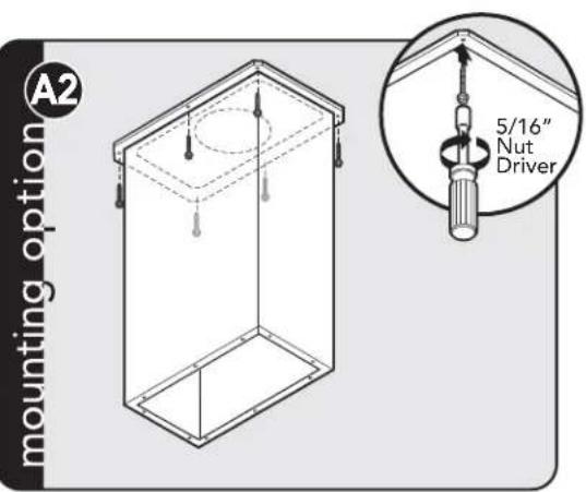 A2 mounting option 5/16" Nut Driver