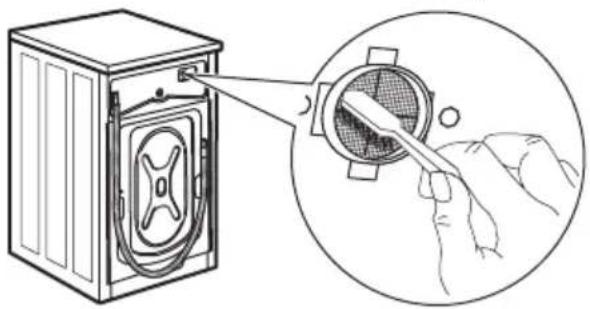 IKEA TVÄTTAD - Limpar o filtro da entrada e o filtro da válvula - 2