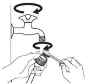 IKEA TVÄTTAD - Het toevoerfilter en het klepfilter reinigen - 1
