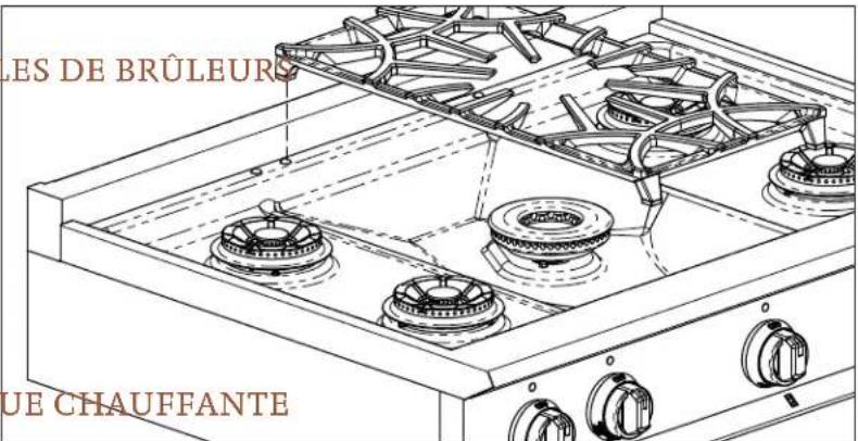 LES DE BRÛLEURS UE CHAUFFANTE