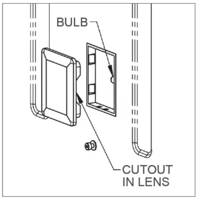 BULB CUTOUT IN LENS