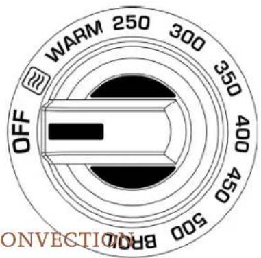 WARM 250 300 350 400 BR04 OFF BR04 ONVECTION