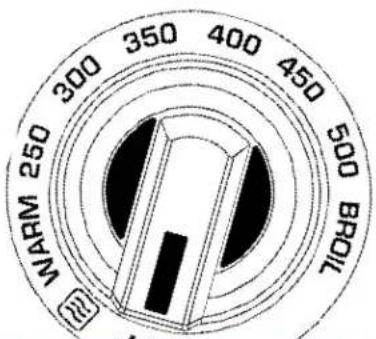 WARM 250 300 350 400 450 500 BROIL