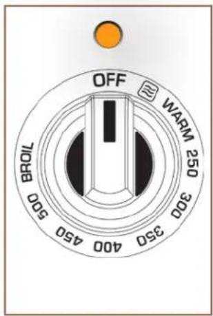 OFF WARM 250 300 350 400 450 500 BROIL