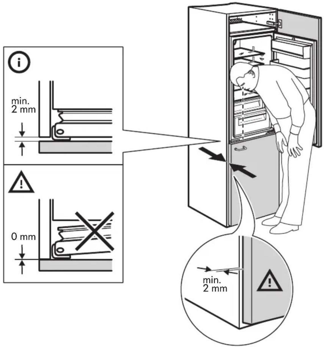 Diagram illustrating a door lock operation with directional arrows and a page number 26