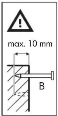 max. 10 mm B