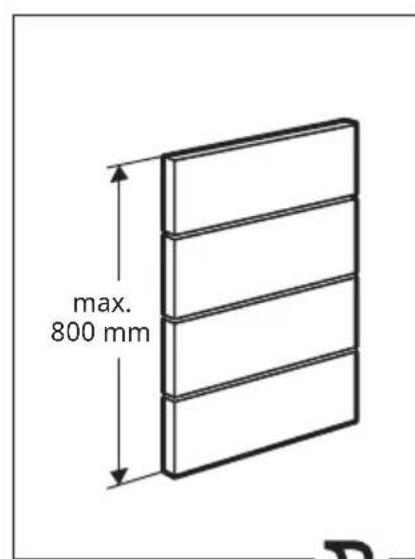 max. 800 mm