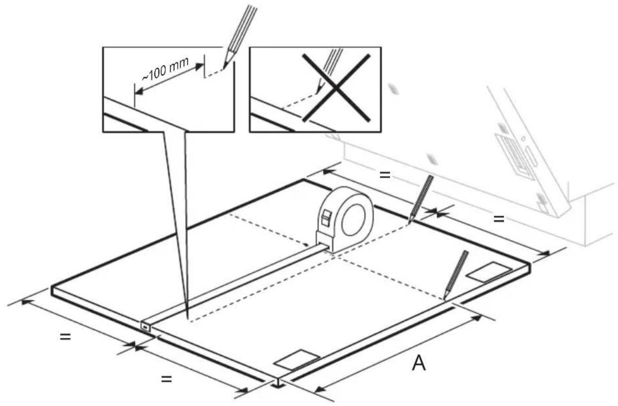 ~100 mm = = = = A
