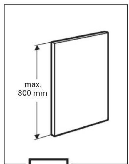 max. 800 mm