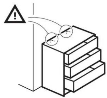 Diagram showing a warning sign with an exclamation mark above a stack of books, indicating an error or hazard.