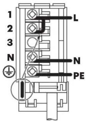 1 2 3 N L N PE