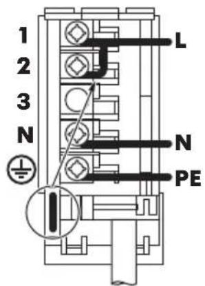 1 2 3 N L N PE